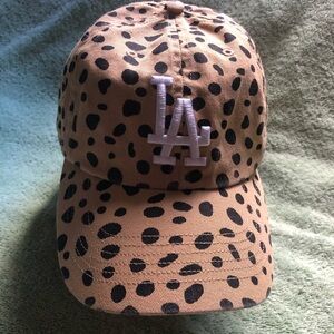 LA Dodgers Women’s Baseball Cap Cheetah Print MLB Genuine Merchandise
